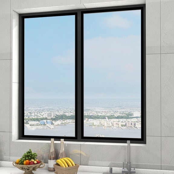 Ke1Clo Magnetic Window Screen, Self-Adhesive Mosquito Net for Doors Windows, White Polyester Mesh Curtain Protection 19.68x39.37in Easy Install No Drilling