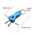 thumbnail image 1 of Ke1Clo Multitool Keychain under $5! Folding Knife with LED Light Screwdriver Bottle Opener Compact Design for Outdoor Camping Everyday Carry Aluminum Build Portable Gadget, 1 of 2