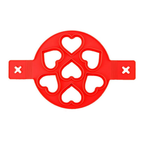 Ke1Clo Nonstick Pancake Maker, 7-Cavity Pancake Mould, Omelette Cooking Tool, Breakfast Pancake Pan, Kitchen Utensil for Home Cooking and Baking