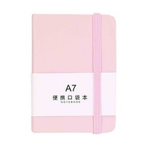 Ke1Clo Notebook under $5! A7 Horizontal Thickened Paper Hard Cover for Office Learning Journal Writing Portable