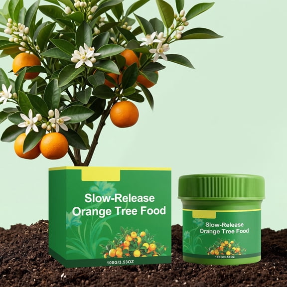 Ke1Clo Orange Tree Specific Fertilizer, Growth Effect Nutrition Powder for Potted Fruit Trees, Strong Swollen Fruit Enhancer for Citrus Care