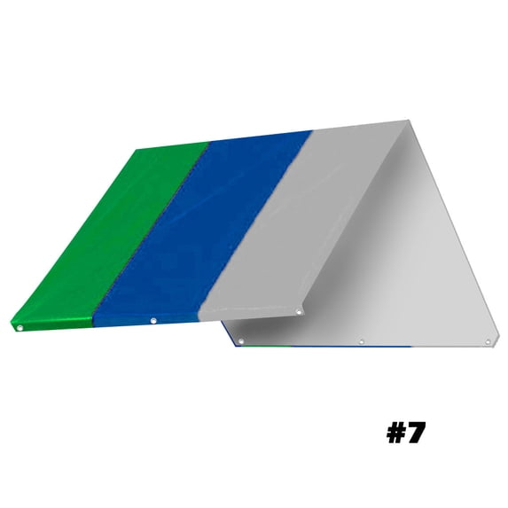 Ke1Clo Playground Roof Cover under $5! Shade and Rain Protection for Children Swing Set with Fixed Nails