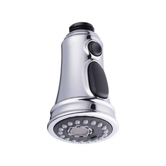 Ke1Clo Pull Down Kitchen Faucet Head, 3-Function Sprayer Head Replacement, Stream Spray Modes for Sink, Easy Install No-Splash Aerator