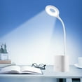 thumbnail image 1 of Ke1Clo Rechargeable LED Desk Lamp with Pen Holder, Eye-Care Reading Light with 3 Brightness Levels, Flexible Gooseneck, for Dorm, Bedroom, 1 of 6