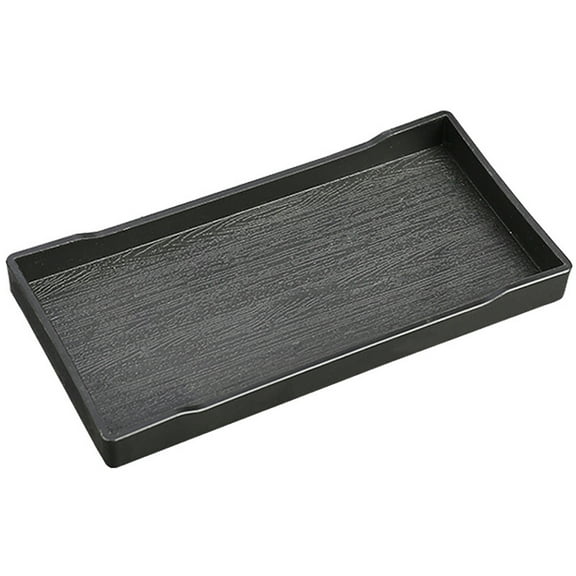 Ke1Clo Rectangular Plastic Serving Tray, Antislip Water Cup Tea Tray, Multifunctional Utility Tray for Kitchen Living Room Office Party