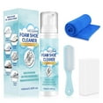 thumbnail image 1 of Ke1Clo Shoe Cleaner under $5! White Sneaker Kit 100ml Formula Foam Application Brush Towel Included Stain Removal For Various Shoe Types, 1 of 7
