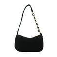 thumbnail image 1 of Ke1Clo Shoulder Bag for Women Soft Small Clutch Tote Handbags Zipper Closure Crossbody Bags Shoulder Purse Handbag, Black Purses, 1 of 3