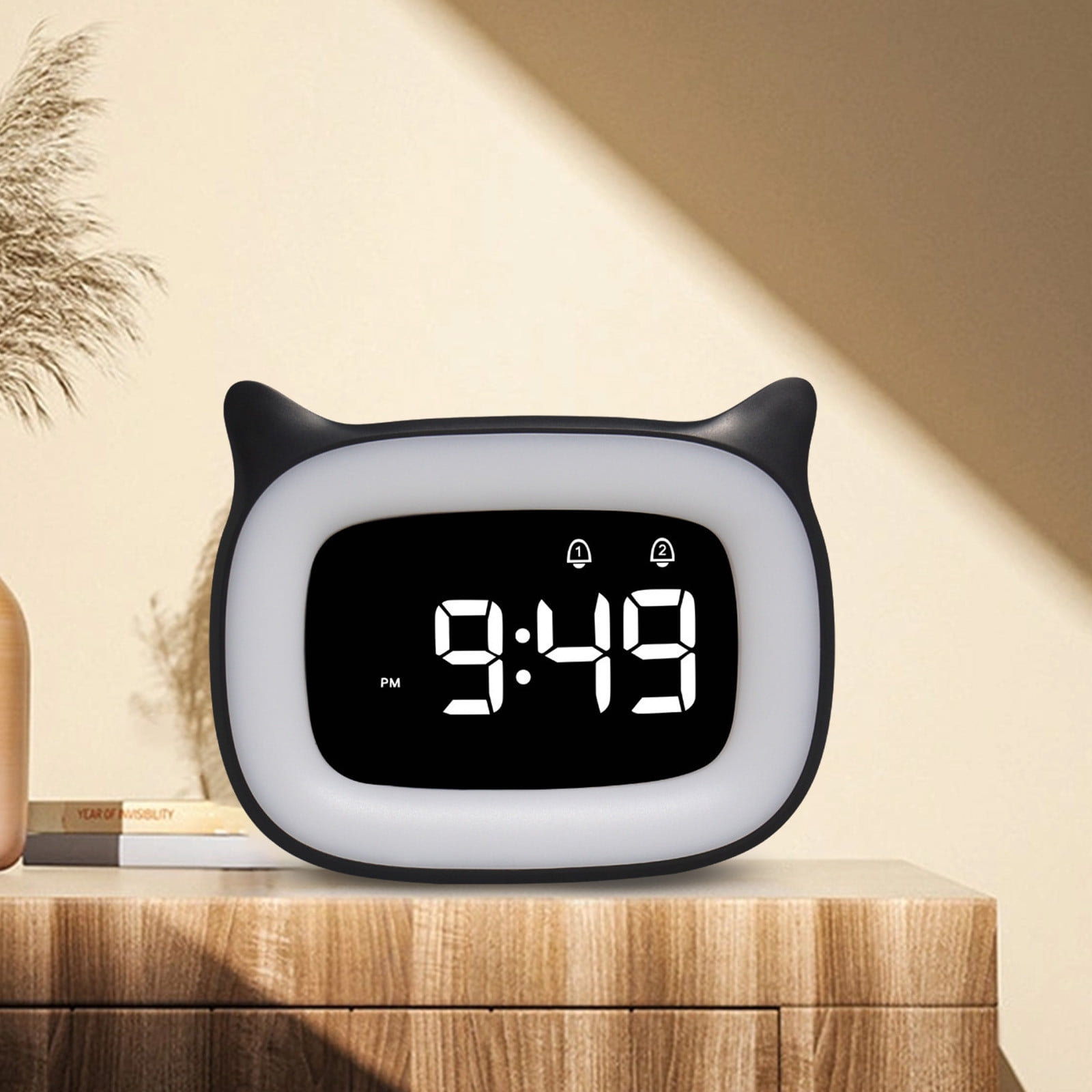 Ke1Clo Small Digital Alarm Clock for Bedroom, Large Big Numbers Display