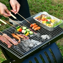 Ke1Clo Stainless Steel Barbecue Grill Net under $5! Flat Mesh Grill Rack Small for Outdoor Picnic Camping Home Use Heat Resistant Portable