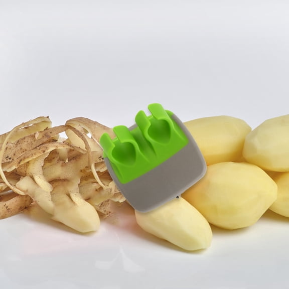Ke1Clo Stainless Steel Finger Gourd Peeling Knife, Fruit Slicer Vegetable Peeler, Household Multifunctional Planer for Safe Comfortable Kitchen Use