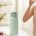 thumbnail image 1 of Ke1Clo Stainless Steel Insulated Cup under $5! Portable Double Layer Vacuum Bouncing Lid Tumbler for Students, Green, 2.87x2.75x2.67 inch, 1 of 6