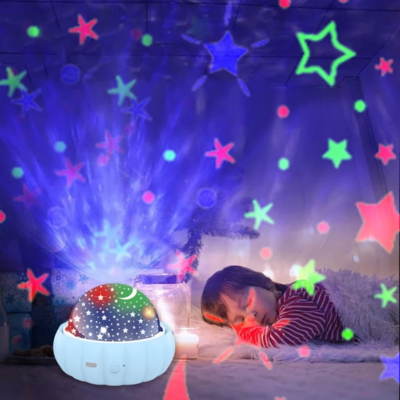 Ke1Clo Star Projector Night Light Projector with Nebula Cloud, Multi Color LED Space Light Projector for Bedroom Ceiling Decor, Kids Adults Room Mood Lamp Gift, Blue