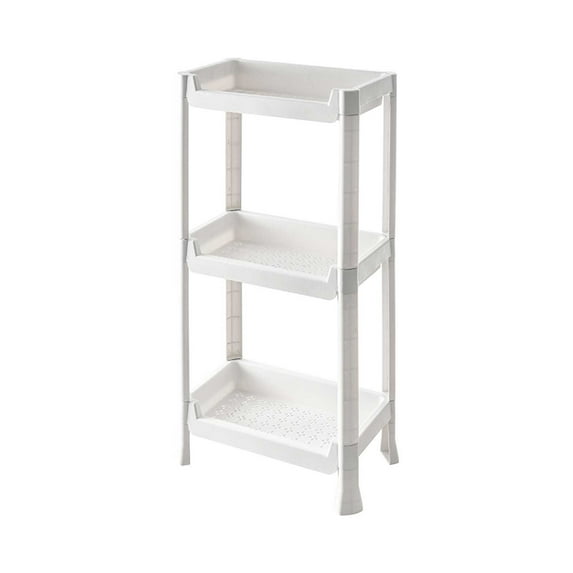 Ke1Clo Storage Rack under $5! Multi-layer Kitchen Organizer Floor-standing Mobile Storage Shelf Home Organization Bathroom Rack Stable for Multi-Room