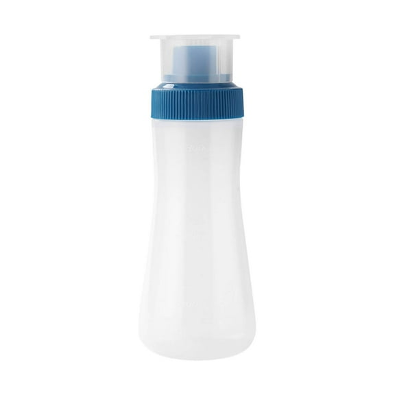 Ke1Clo Syrup Dispenser Plastic Squeeze Bottle with Sealing Lid, Multi-Hole Nozzle for Even Sprinkling Pancake Dessert Barbecue, Baking Tool Kitchen Accessory