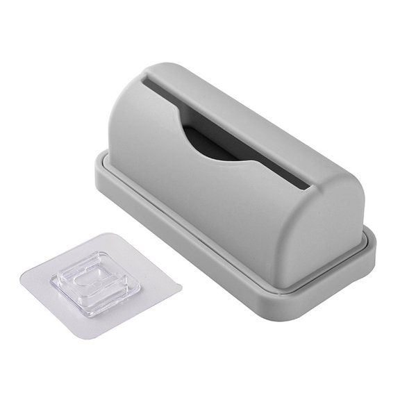 Ke1Clo Trash Bag Dispenser under $5! Fine Liner Roll Holder Compact Storage Box Wall Mount For Small Bin Kitchen Bathroom Organization