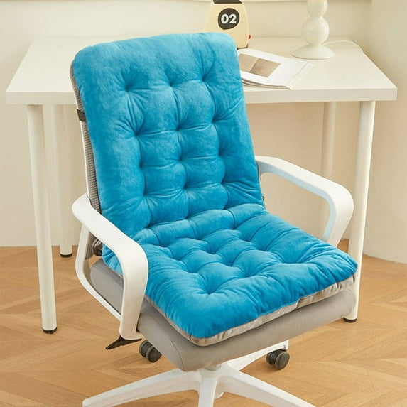 Ke1Clo Tufted Seat Cushion under $5! Chair Cushion Comfortable Flock Fabric Non-Slip Binding for Office Home Living Room Tatami Floor Recliner (Sky Blue)