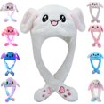 KeAiDMon LED Bunny Hat Ear Moving Jumping Rabbit Plush Cap, Funny ...