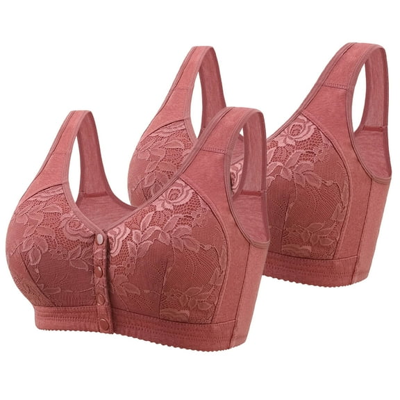 KeFaWanJu Bras for Women No Underwire Pack Front Closure Bras for Women No Underwire Plus Size Bras for Women Front Closure 48d Sleep Bras for Women Large Breasts