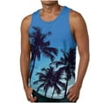 thumbnail image 1 of KeFaWanJu Men's Tank Tops Summer Sleeveless Hawaiian Print Tshirts for Men Casual Sports, 1 of 5