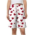 thumbnail image 1 of KeFaWanJu Women's Printed Pajama Shorts with Pockets Plus Size Comfortable Soft Sleep Shorts Casual Elastic Waistband Drawstring Shorts for Women, 1 of 6