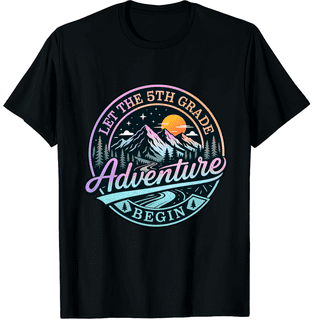 KeHetSoft 5th Grade Teacher Mountain Adventure Sunset Cotton Unisex T-Shirt