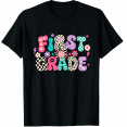 thumbnail image 1 of KeHetSoft First Grade Teacher Playful Pattern Cotton Unisex T-Shirt, 1 of 7