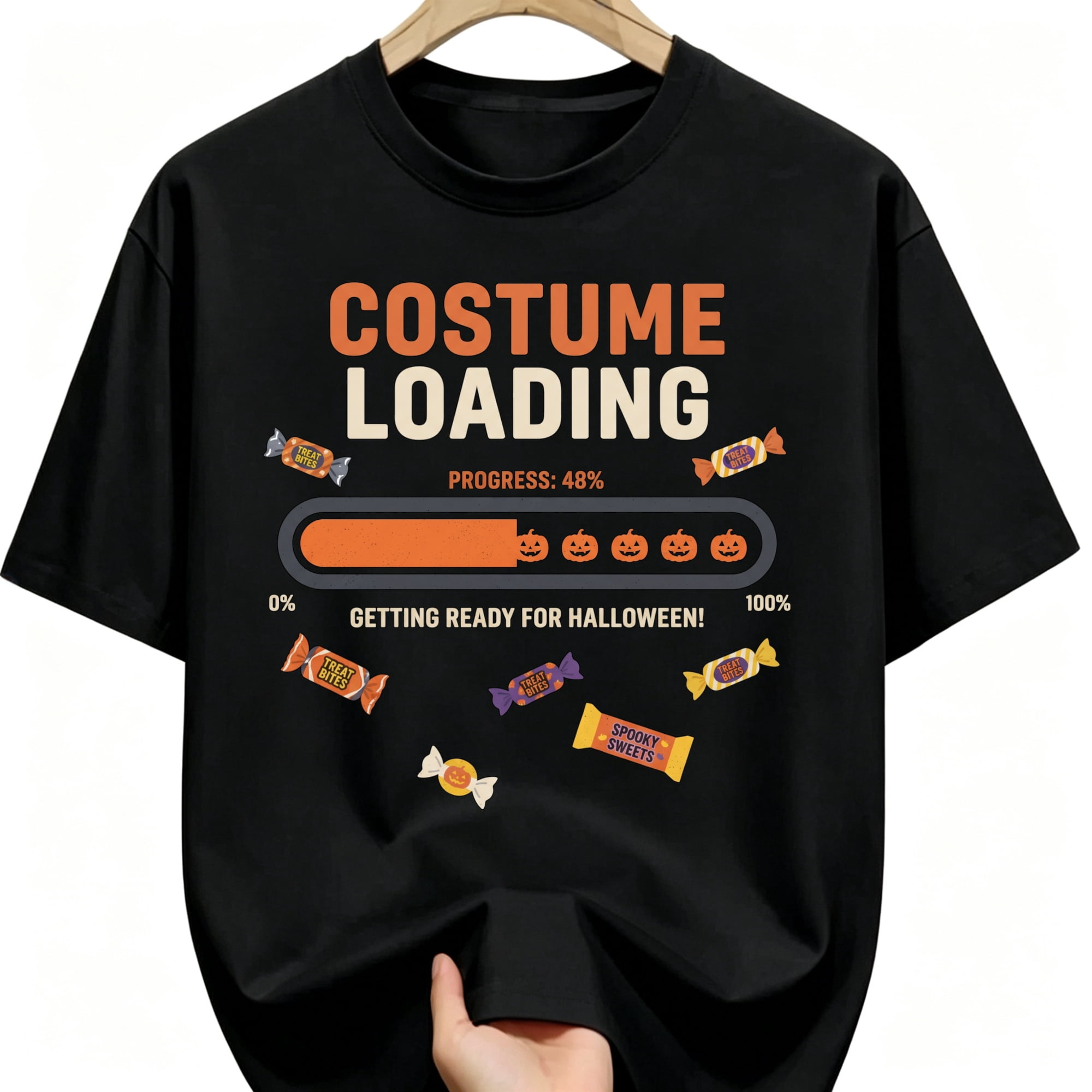 Loading Shirt KeHetSoft Funny Costume Loading 48 Percent Getting Ready Bar Halloween ...