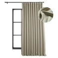 thumbnail image 1 of KeLiang Faux Linen Room Darkening Curtains - 96 Inches Long Extra Wide Luxury Linen Curtains for Bedroom & Living Room (1 Panel), 100W X 96L, Oatmeal, 1 of 9