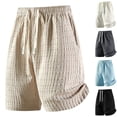 thumbnail image 1 of KeShDi Beach Shorts Big and Tall Bermuda Mesh Eyelet Summer Quickdrying Sports Five Quarter Shorts Casual Shorts Black 2X, 1 of 5