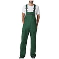 thumbnail image 1 of KeShDi Bib Overalls Work Overalls Baggy Jumpsuit with Pockets Men's Solid Color Multi-Pocket Work Overalls with Straps Green XL, 1 of 5