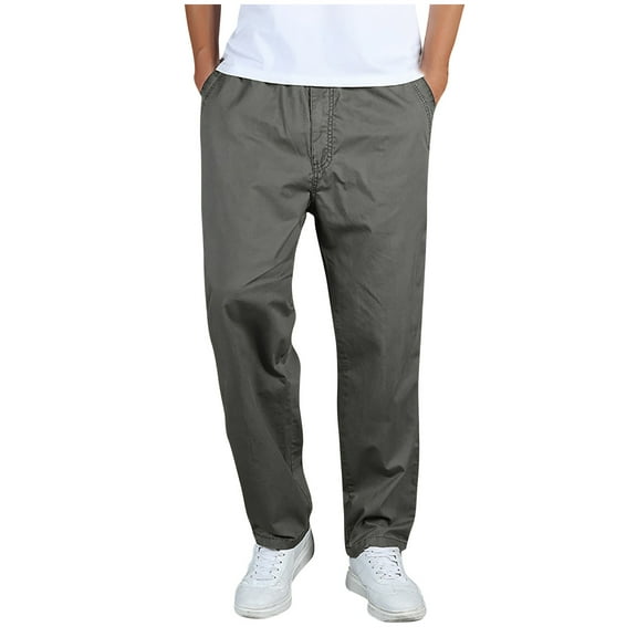 KeShDi Camo Cargo Pants Chino Pants Men's Casual Sport Pocket Drawstring Zipper Solid Color Elastic Waist Cargo Pants Army Green 4X