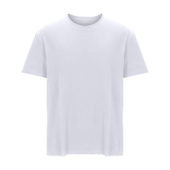 KeShDi Camo Shirt Men's Summer Casual Loose Short Sleeved Round Neck T-shirt White 2X
