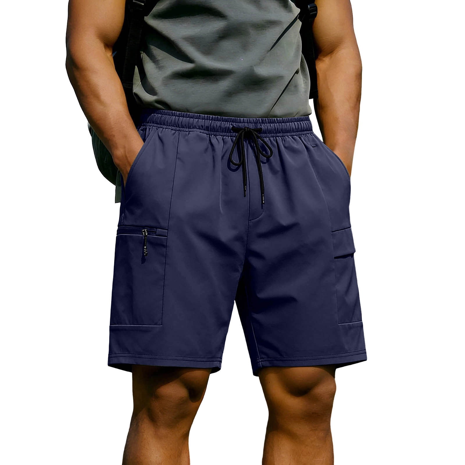 KeShDi Cargo Shorts Golf Shorts for Men's Solid Color Casual
