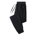 thumbnail image 1 of KeShDi Casual Pants for Men Sweatpants Baggy Men Casual Fashion Tethered Closed Pencil Pants Fitness Drawstring Sweatpants Trousers Tethered Closed Pencil Pants Black 2X, 1 of 5