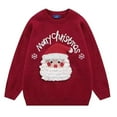 thumbnail image 1 of KeShDi Christmas Sweaters for Men Men's Warm Sweater Christmas Off Shoulder Knitted Top Casual Men's Pullover Knitted Sweater Round Neck Sweater Red L, 1 of 4