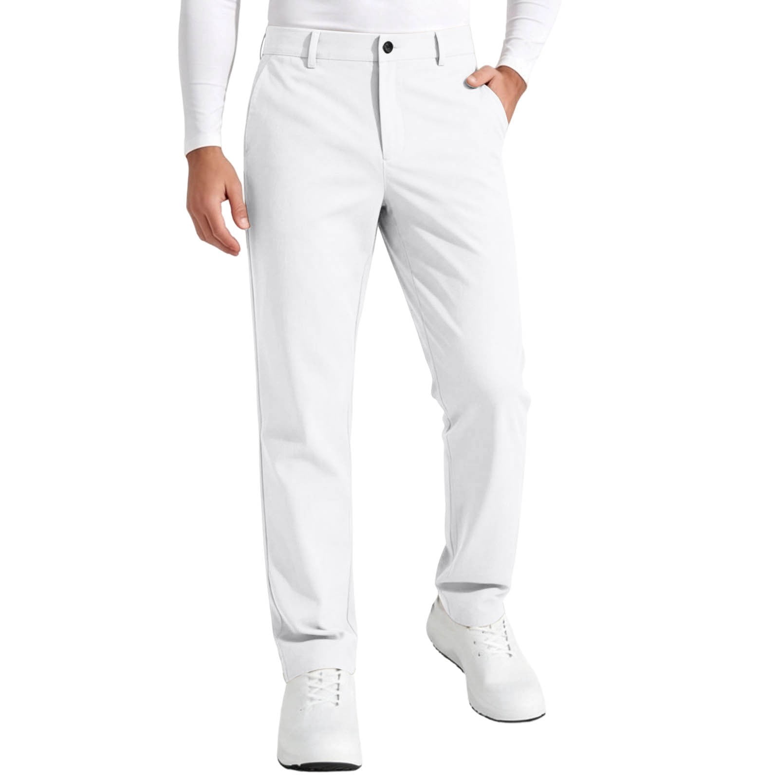 KeShDi Dress Pants for Men Slim Fit Straight Leg Trousers Business ...