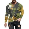 thumbnail image 1 of KeShDi Dress Shirts for Men Oversized Tshirts for Men Men's Camouflage Print Crewneck Casual Long-sleeved Multicolor S, 1 of 5