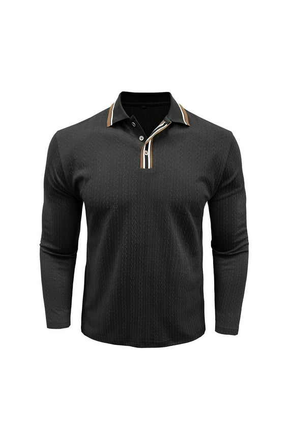 Flannel Shirt Men Men Casual Fashion Button Camouflage Double Pockets Print Long Sleeve Turndown Workwear Shirt Black XL