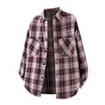 thumbnail image 1 of KeShDi Flannel Shirt for Men Plaid Fashionable Casual Button Long Sleeve Turndown Collar Blouse Shirt Red 2X, 1 of 3