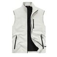 thumbnail image 1 of KeShDi Heated Vest Men Thin Sports Multi-bag Casual Loose Mountaineering Tooling Outdoor Sleeveless Hoodless Casual Outwear Jackets White XL, 1 of 4
