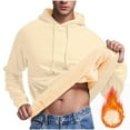 thumbnail image 1 of KeShDi Hooded Sweatshirt Men Y2k Hoodie Men Pullover Sweater Stand Collar Elastic Solid Color Half Sweater for Men Stand-up Collar Sweater Beige M, 1 of 7