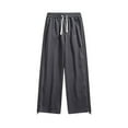 thumbnail image 1 of KeShDi Jogger Pants Men Big and Tall Sweatpants for Man Solid Color Loose Straight Barrel Multi-pocket Droop Movemen Trousers Dark Gray 2X, 1 of 7