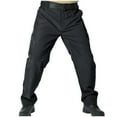 thumbnail image 1 of KeShDi Mens Cargo Sweatpants Pants Clearance $10 Stretch Men's Solid Color Drawstring Elastic Waistband Multi Pocket Workwear Pants Black S, 1 of 4
