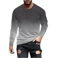 thumbnail image 1 of KeShDi Mens Dress Shirts Men Casual Fashion Printing Round Neck Pullover T-Shirt Short Sleeve Gray 2X, 1 of 5