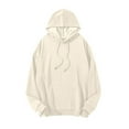 thumbnail image 1 of KeShDi Mens Hoodies Men's Casual Hoodie Men's Hoodie Long Sleeved Beige 5X, 1 of 7