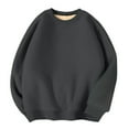 thumbnail image 1 of KeShDi Mens Long Sleeve Tee Shirts Button Down Shirt Men Men's Relaxation Sport Hooded Pullover Sweatshirt Long Sleeve Solid Hoodie Dark Gray 4X, 1 of 5