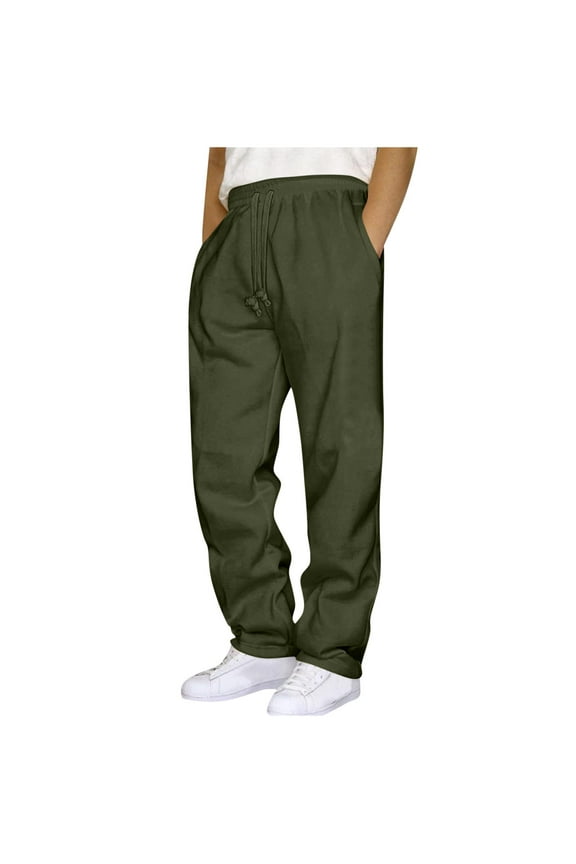 Mens Pants Big And Tall Pants Mens Pants Clearance Mens Fashion Joggers Sports Pants - Pants Sweatpants Trousers Mens Long Pants Army Green 2X