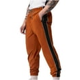thumbnail image 1 of KeShDi Mens Pants Men Color Matching Pockets Corset Rope Casual Pants Orange XL, 1 of 6