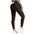thumbnail image 1 of KeShDi Plus Size Leggings Womens Yoga Pants Women'S Long Solid Color Hip Lift Fitness High Waist Elastic Exercise Yoga Pants Coffee L, 1 of 5