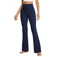 thumbnail image 1 of KeShDi Plus Size Leggings Womens Yoga Pants Womens Stretch Yoga Leggings Fitness Running Gym Sports Full Length Active Pants Navy L, 1 of 5